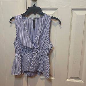 Design Lab - Blue Striped Tank